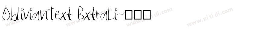 OblivianText BxtraLi字体转换